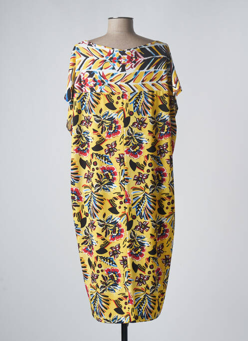 Robe mi-longue jaune MARINA SPORT pour femme