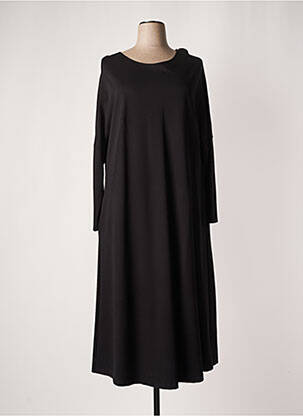 Robe longue manches longues manches longues noir MARINA RINALDI femme