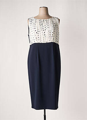 Robe mi-longue sans manche sans manche bleu MARINA RINALDI femme