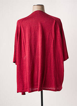 Gilet manches courtes coupe droite rouge PERSONA BY MARINA RINALDI femme
