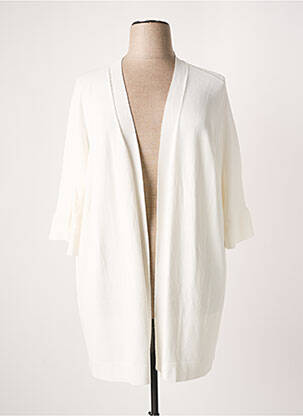 Gilet manches longues manches 3/4 beige PERSONA BY MARINA RINALDI femme