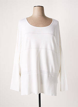 Top tissage jersey manches longues beige MARINA RINALDI femme