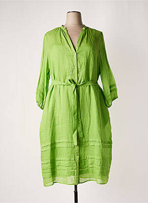 Robe mi-longue vert MARINA RINALDI pour femme