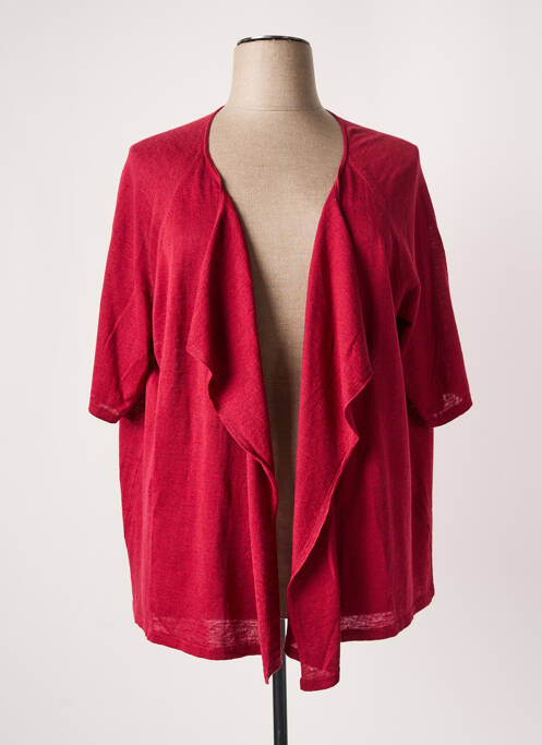 Gilet manches courtes rouge PERSONA BY MARINA RINALDI pour femme