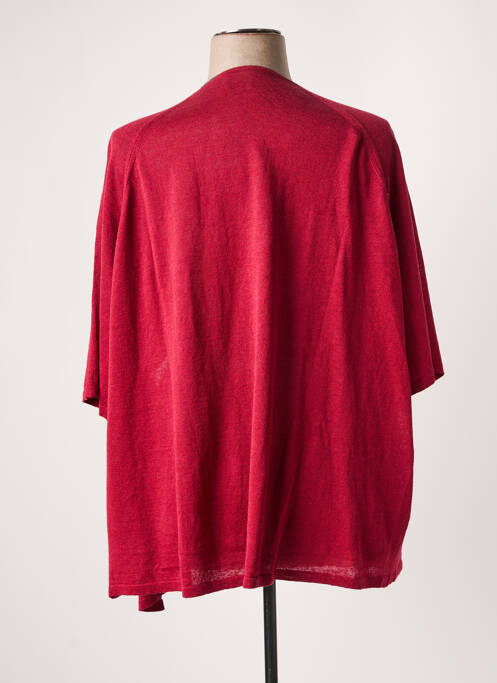 Gilet manches courtes rouge PERSONA BY MARINA RINALDI pour femme