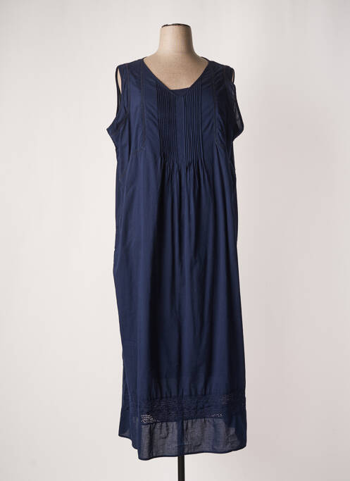 Robe longue bleu PERSONA BY MARINA RINALDI pour femme