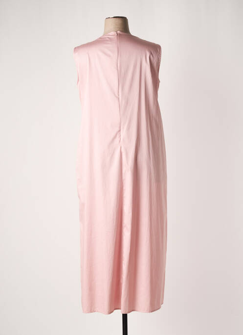 Robe mi-longue rose PERSONA BY MARINA RINALDI pour femme