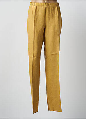 Pantalon slim taille élastique taille normale jaune MARINA RINALDI femme
