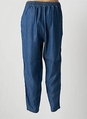 Pantalon droit tissage popeline taille normale bleu MARINA SPORT femme