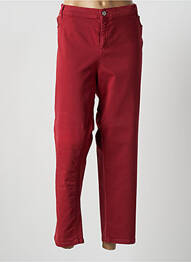 Pantalon droit stretch taille normale rouge MARINA SPORT femme