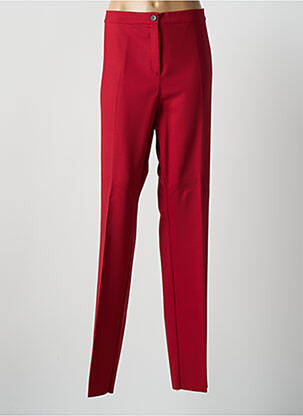 Pantalon slim taille élastique taille normale rouge MARINA RINALDI femme