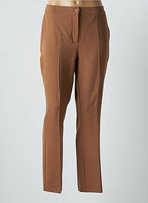 Pantalon slim taille élastique taille normale marron MARINA RINALDI femme
