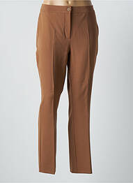 Pantalon slim taille élastique taille normale marron MARINA RINALDI femme