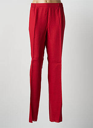 Pantalon slim taille élastique taille normale rouge MARINA RINALDI femme