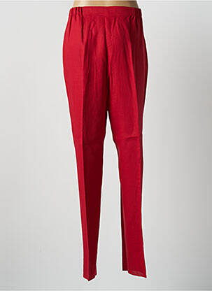 Pantalon slim taille élastique taille normale rouge MARINA RINALDI femme