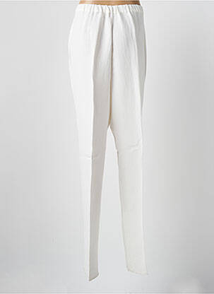 Pantalon slim taille élastique taille normale beige MARINA RINALDI femme