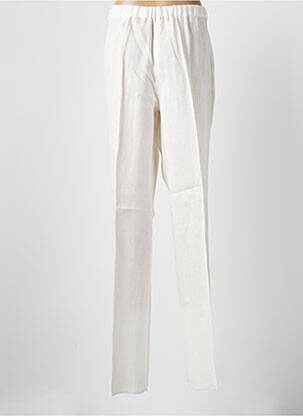 Pantalon slim taille élastique taille normale beige MARINA RINALDI femme