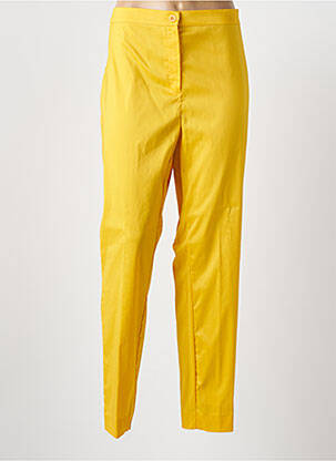 Pantalon slim taille élastique taille normale jaune MARINA RINALDI femme