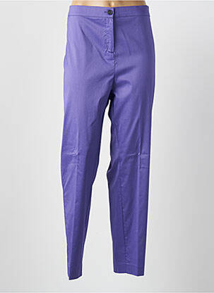 Pantalon slim taille élastique taille normale violet MARINA RINALDI femme