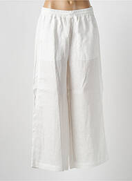 Pantalon large tissage popeline taille normale beige MARINA RINALDI femme