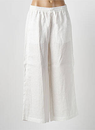 Pantalon large tissage popeline taille normale beige MARINA RINALDI femme