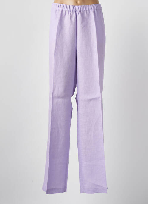 Pantalon droit violet MARINA RINALDI pour femme