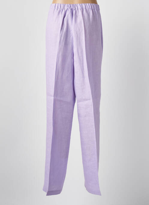 Pantalon droit violet MARINA RINALDI pour femme