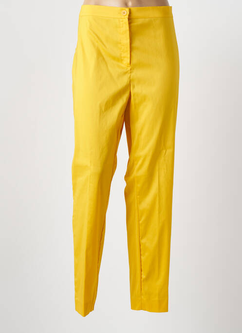 Pantalon slim jaune MARINA RINALDI pour femme