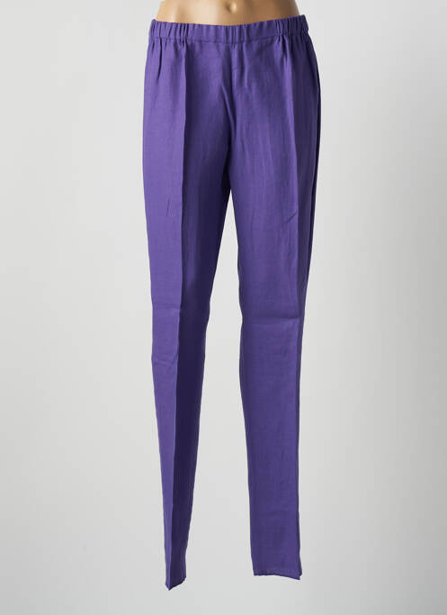 Pantalon slim violet MARINA RINALDI pour femme