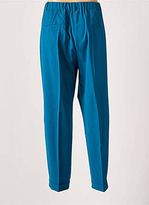Pantalon chino tissage popeline taille normale bleu MARINA RINALDI femme