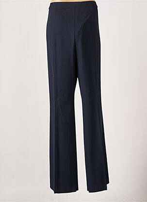 Pantalon droit tissage crêpe bleu MARINA RINALDI femme