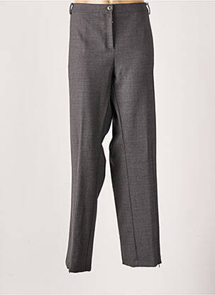 Pantalon chino fermeture zippée sous rabat boutonné taille normale gris MARINA RINALDI femme