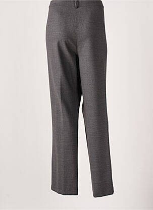 Pantalon chino fermeture zippée sous rabat boutonné taille normale gris MARINA RINALDI femme