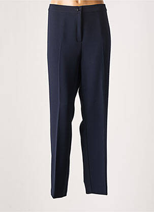 Pantalon droit taille élastique taille normale bleu MARINA RINALDI femme