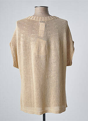 Pull coupe droite manches courtes beige VOYAGE BY MARINA RINALDI femme