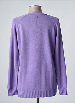 Pull coupe droite manches longues violet MARINA SPORT femme