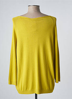 Pull coupe droite manches longues jaune PERSONA BY MARINA RINALDI femme