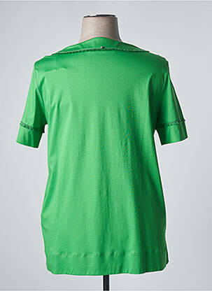 Blouse col rond manches courtes vert MARINA SPORT femme