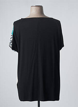 Top coupe fluide manches courtes noir MARINA RINALDI femme