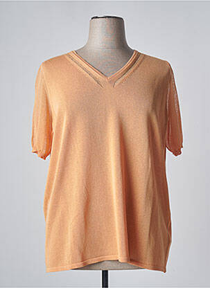 Top stretch manches courtes orange VOYAGE BY MARINA RINALDI femme