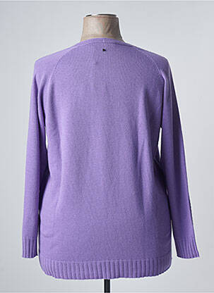 Pull coupe droite manches longues violet MARINA SPORT femme