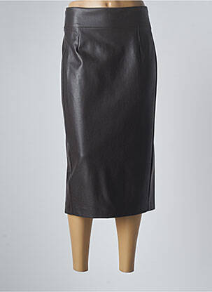 Jupe mi-longue taille normale marron MARINA RINALDI femme