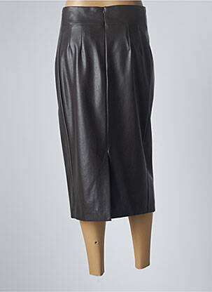 Jupe mi-longue taille normale marron MARINA RINALDI femme
