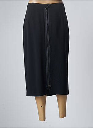 Jupe mi-longue taille normale noir MARINA RINALDI femme
