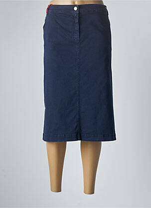 Jupe mi-longue stretch bleu MARINA SPORT femme