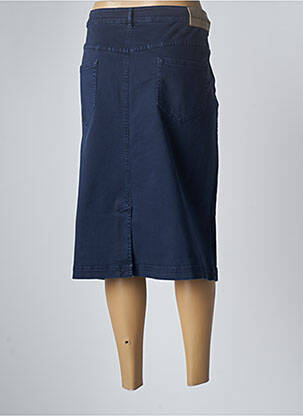 Jupe mi-longue stretch bleu MARINA SPORT femme