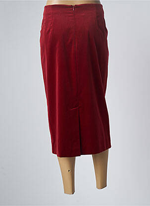 Jupe mi-longue taille normale rouge MARINA RINALDI femme