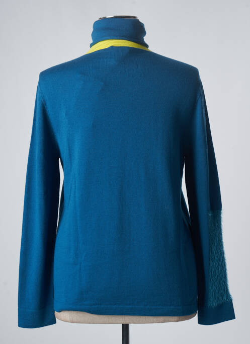 Pull col roulé bleu MARINA RINALDI femme