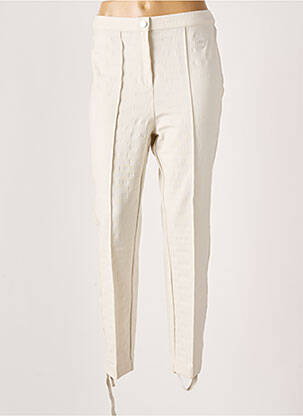 Pantalon slim taille élastique taille normale beige MARINA RINALDI femme