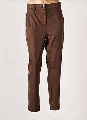 Pantalon slim stretch taille normale marron MARINA SPORT femme